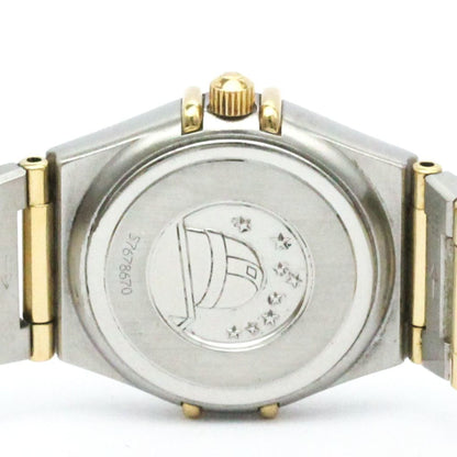 Polished Omega Constellation Diamond 18K Gold Steel Watch 1267.30 Bf581978