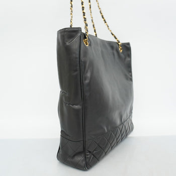 Chanel Shoulder Bag Chain Lambskin Black