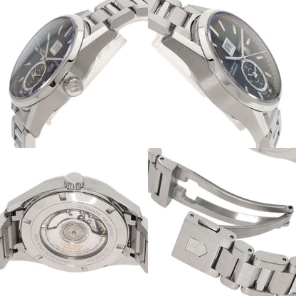 Tag Heuer War5010 Carrera Grand Date Gmt Watch Stainless Steel Ss