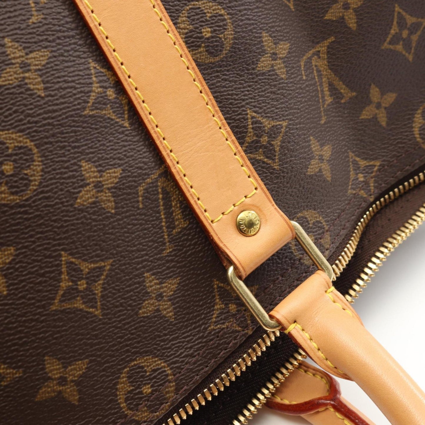 Louis Vuitton Keepall 45 Monogram Boston Bag Coated Canvas Leather
