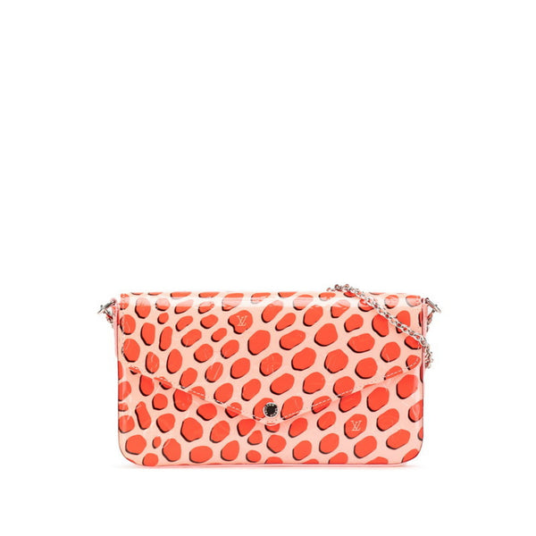 Louis Vuitton Vernis Felice Chain Shoulder Bag/Waist Bag M62359 Pink/Red Patent Leather