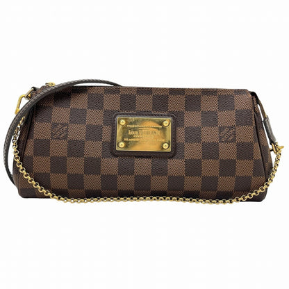 Louis Vuitton Damier Eva Pouch Clutch Bag Chain Shoulder N55213