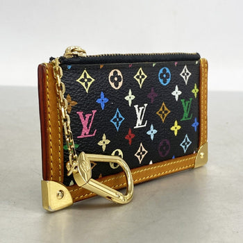 Louis Vuitton Monogram Multicolore Pochette Cle Wallet/Coin Case M92654 Noir