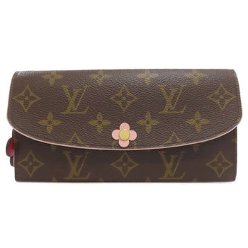 Louis Vuitton M64202 Portefeuille Emily Flower Long Wallet In Monogram Canvas