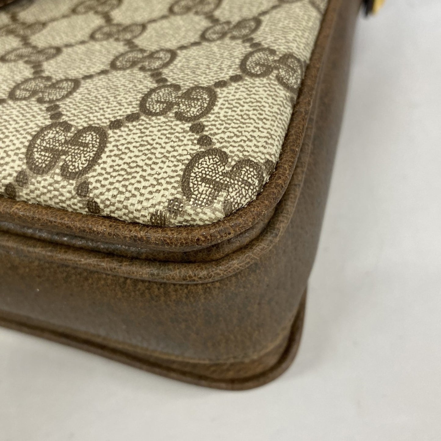 Gucci Gg Supreme Shoulder Bag 14 01 4084 Brown