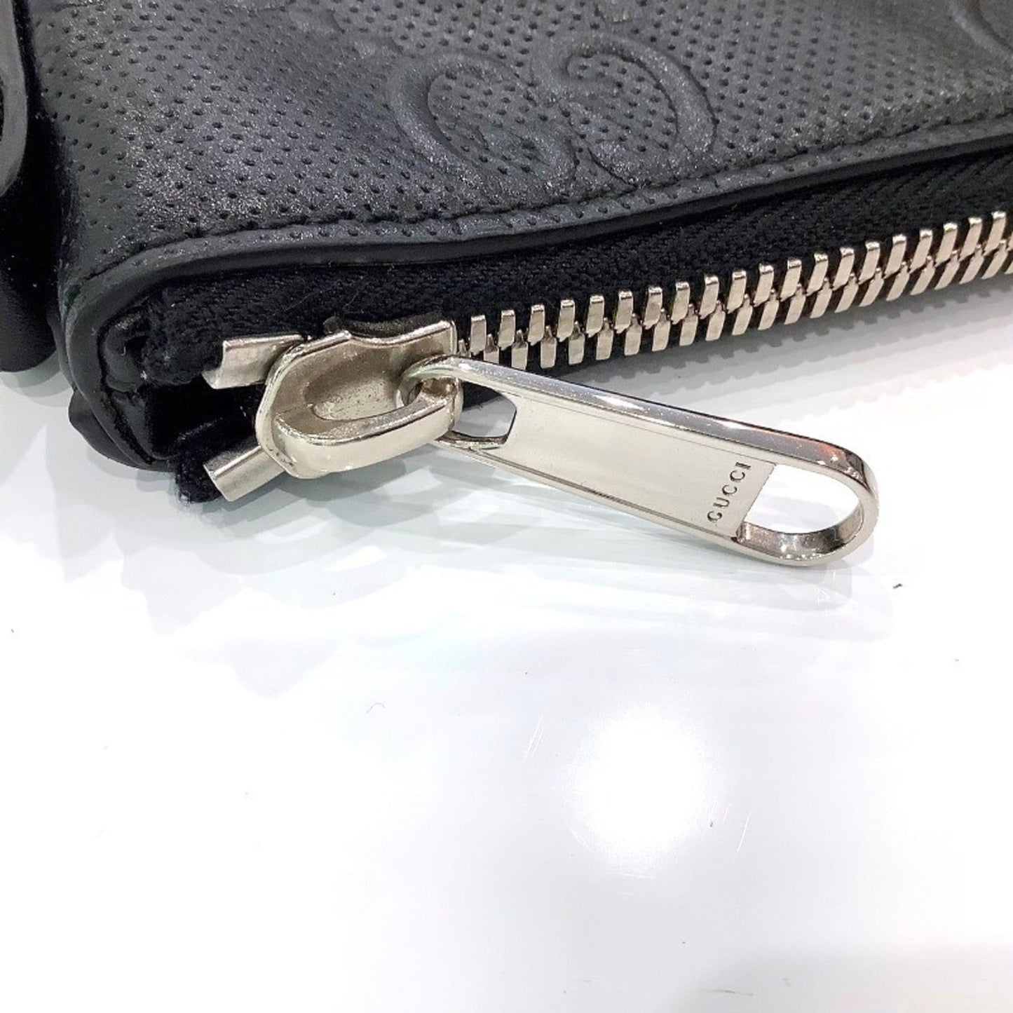 Gucci Gg Embossed Medium Black Clutch Bag Gucci 696009.520981 Ja-24361