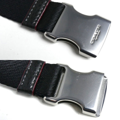 Coach Denim Leather Signature Mini Waist Bag Cq186 Sv/Bk