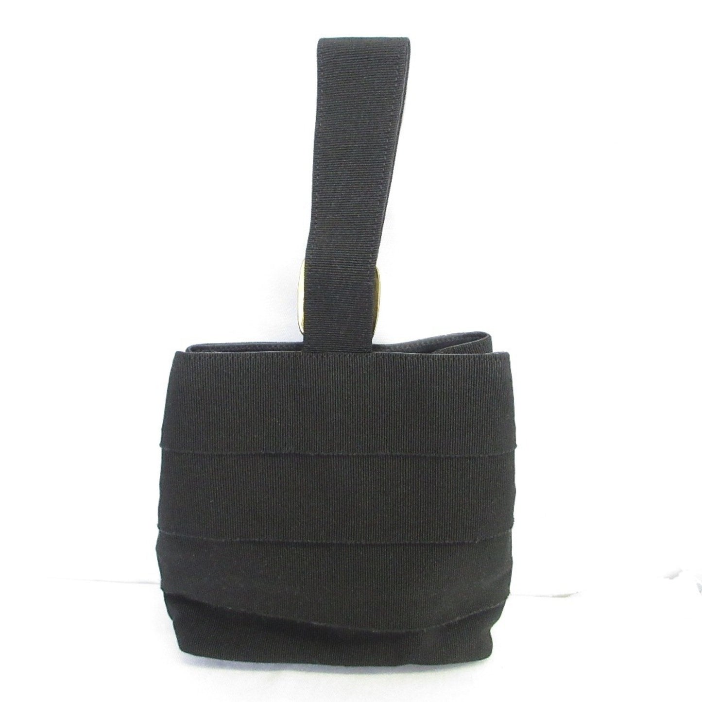 Salvatore Ferragamo Vara Hardware Handbag In Black