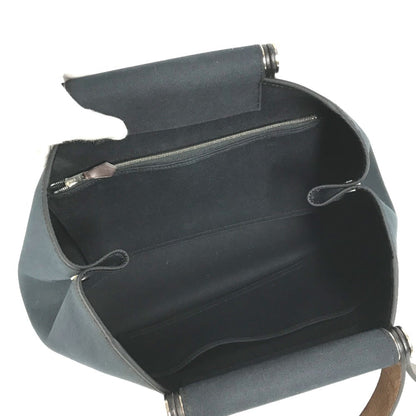 Hermes Cabag Elan Pm Shoulder Bag/Tote Bag In Leather/Canvas