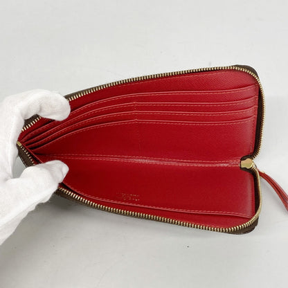 Louis Vuitton Damier T&B Complisse Portefeuille Long Wallet N61740 Red Ebene
