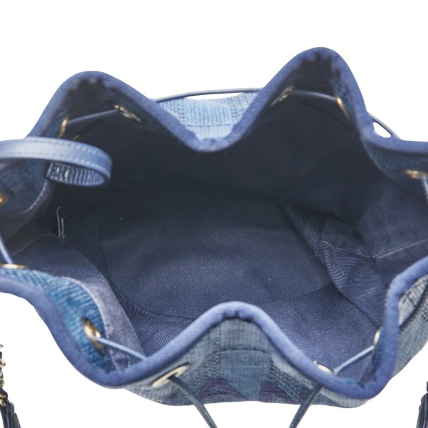 Chanel Deauville Chain Shoulder Bag In Blue