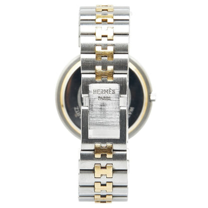 Hermes Profile Watch Quartz White Dial Stainless Steel