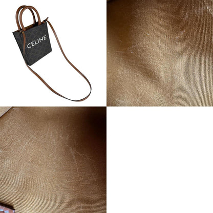 Celine Mini Vertical Cabas Coated Canvas Shoulder Bag