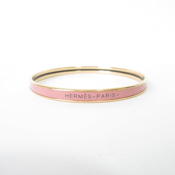 Hermes Uni Enamel Bangle Bracelet In Pink