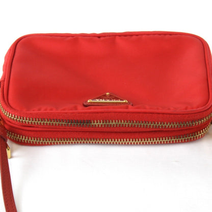 Prada Prada Mini 1Nf861 Shoulder Bag Nylon Red