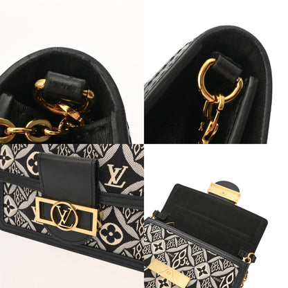 Louis Vuitton Jacquard Portefeuille Dauphine Black With Gold Hardware