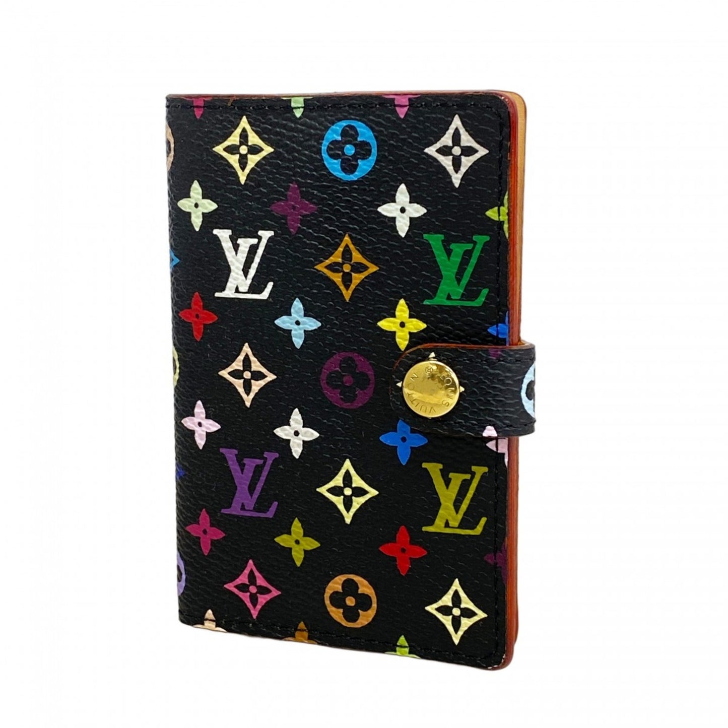 Louis Vuitton Monogram Multicolore Carne De Val Agenda Mini Planner Cover M92652 Noir
