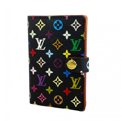 Louis Vuitton Monogram Multicolore Carne De Val Agenda Mini Planner Cover M92652 Noir