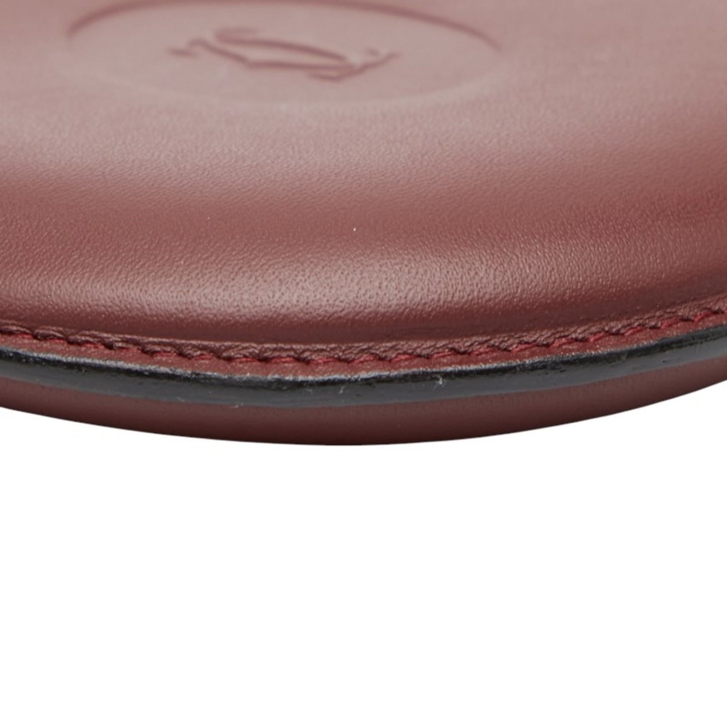 Cartier Wallet/Coin Case In Wine Red