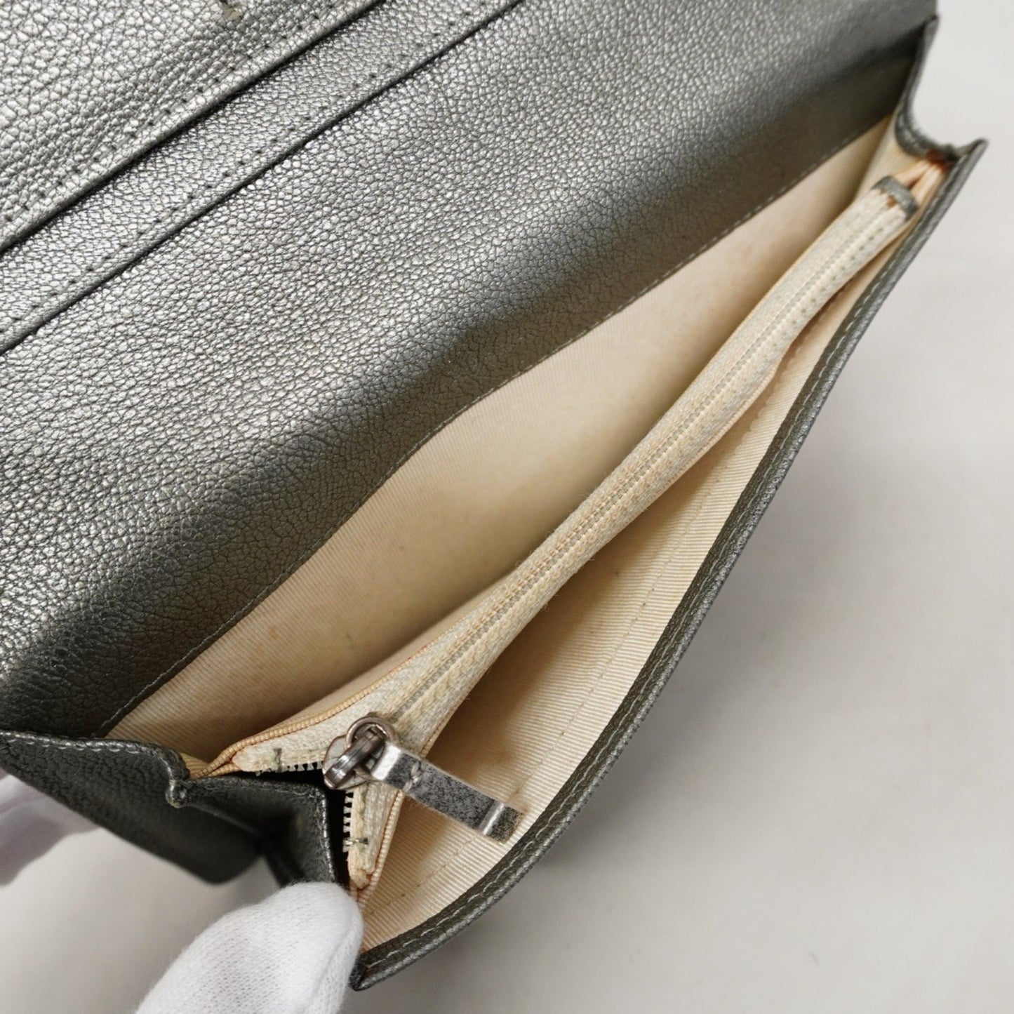 Chanel Long Wallet In Bicolor Caviar Leather