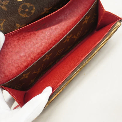 Louis Vuitton Monogram Portefeuille Emilie Long Wallet M60136 Brown Rouge