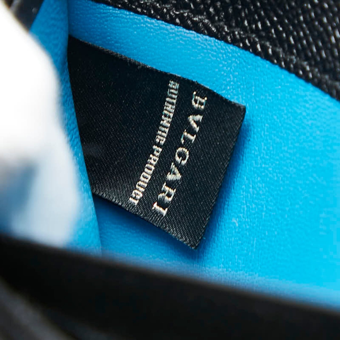 Bvlgari Man Round Zip Long Wallet Black Leather