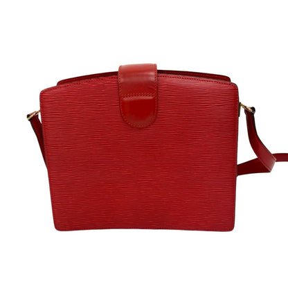 Louis Vuitton Capuchin Epi Leather Turnlock Shoulder Bag In Castilian Red 24538