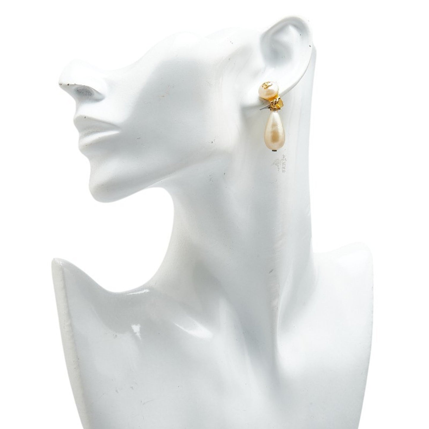 Chanel Coco Mark Pearl Earrings