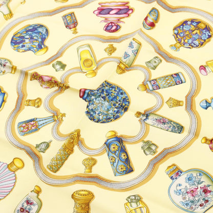 Hermes Herms Carr 90 "Qu'Importe Le Flacon" Silk Scarf