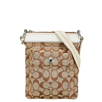 Coach Signature Shoulder Bag In Brown