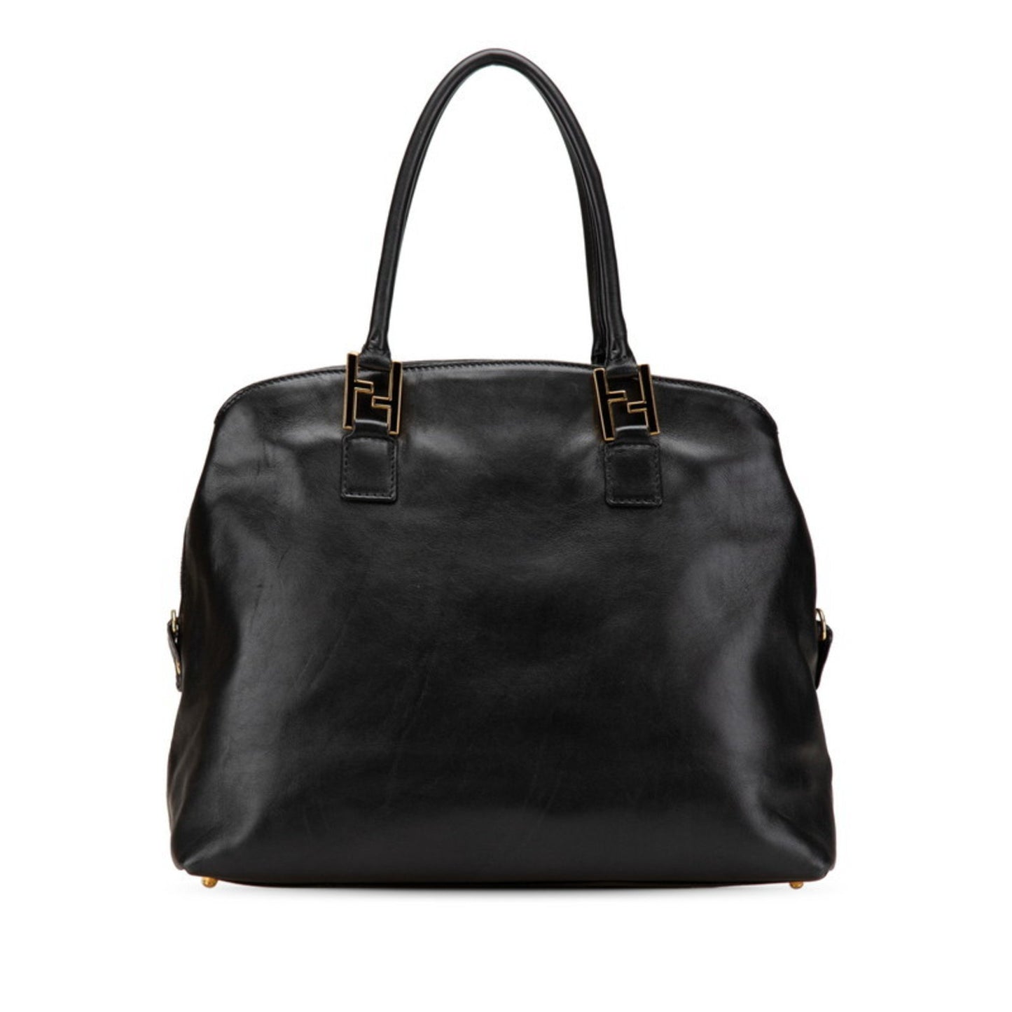 Fendi Selleria Handbag In Black Leather
