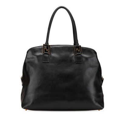 Fendi Selleria Handbag In Black Leather