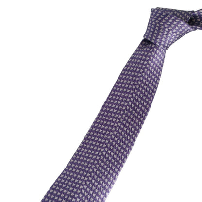 Bvlgari Men'S 100% Silk Regular Tie With All-Over Print