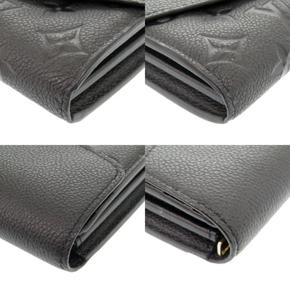 Louis Vuitton Portefeuille Sarah Monogram Empreinte Black M61182 Ic Chip Long Wallet Lv 1742Louis