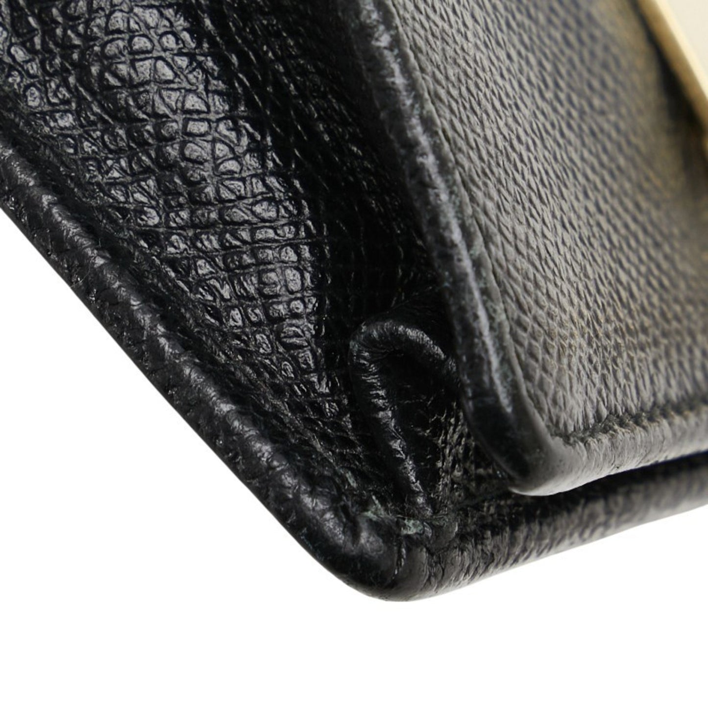 Salvatore Ferragamo Gancini Card Case In Black Leather