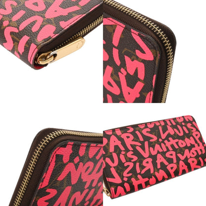 Louis Vuitton Louis Vuitton Monogram Graffiti Zippy Wallet Fuchsia M93710
