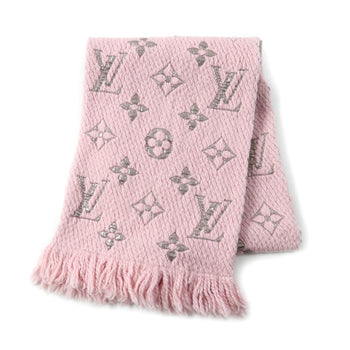 Louis Vuitton 2019 Louis Vuitton Echarpe Logomania Shine Silk Blend Rose Ballerine Scarf M70466