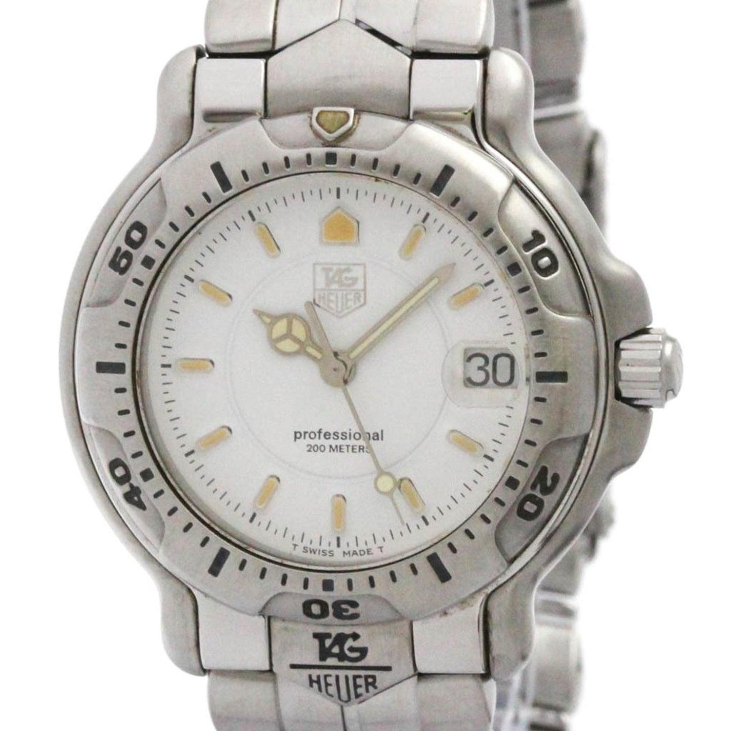 Tag Heuer 6000 Professional Quartz Mind Size Watch Wh1211 Polished