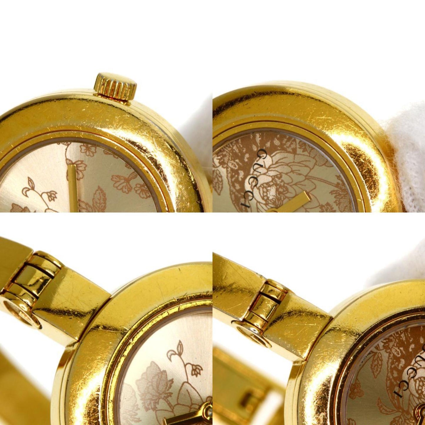 Gucci 105 Flora Watch Gp/Gp