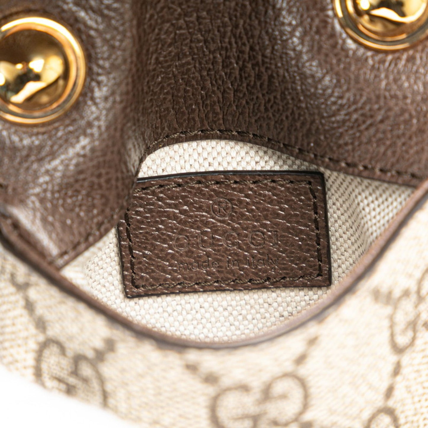 Gucci Gg Supreme Interlocking G Blondie Shoulder Bag 698635 Brown Leather