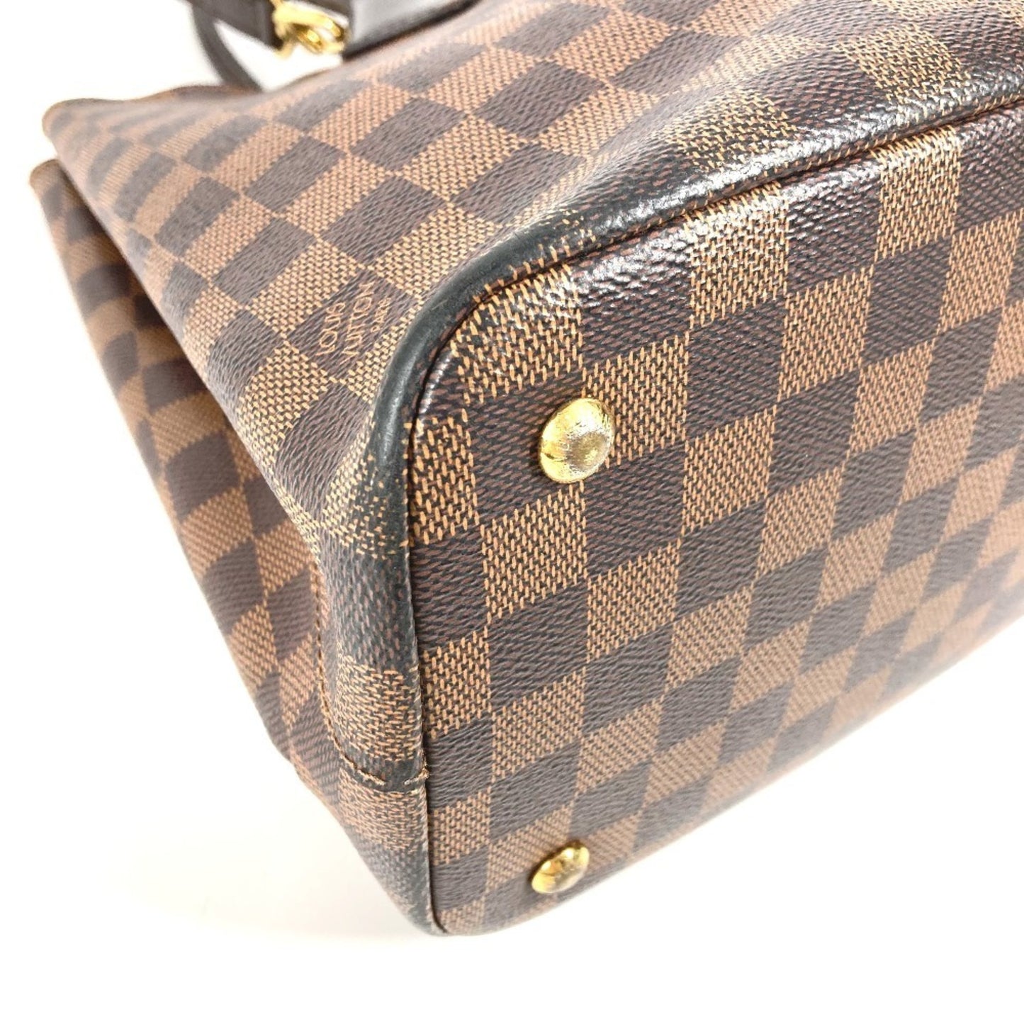 Louis Vuitton N41435 Damier Kensington Handbag/Tote/Shoulder Bag In Canvas