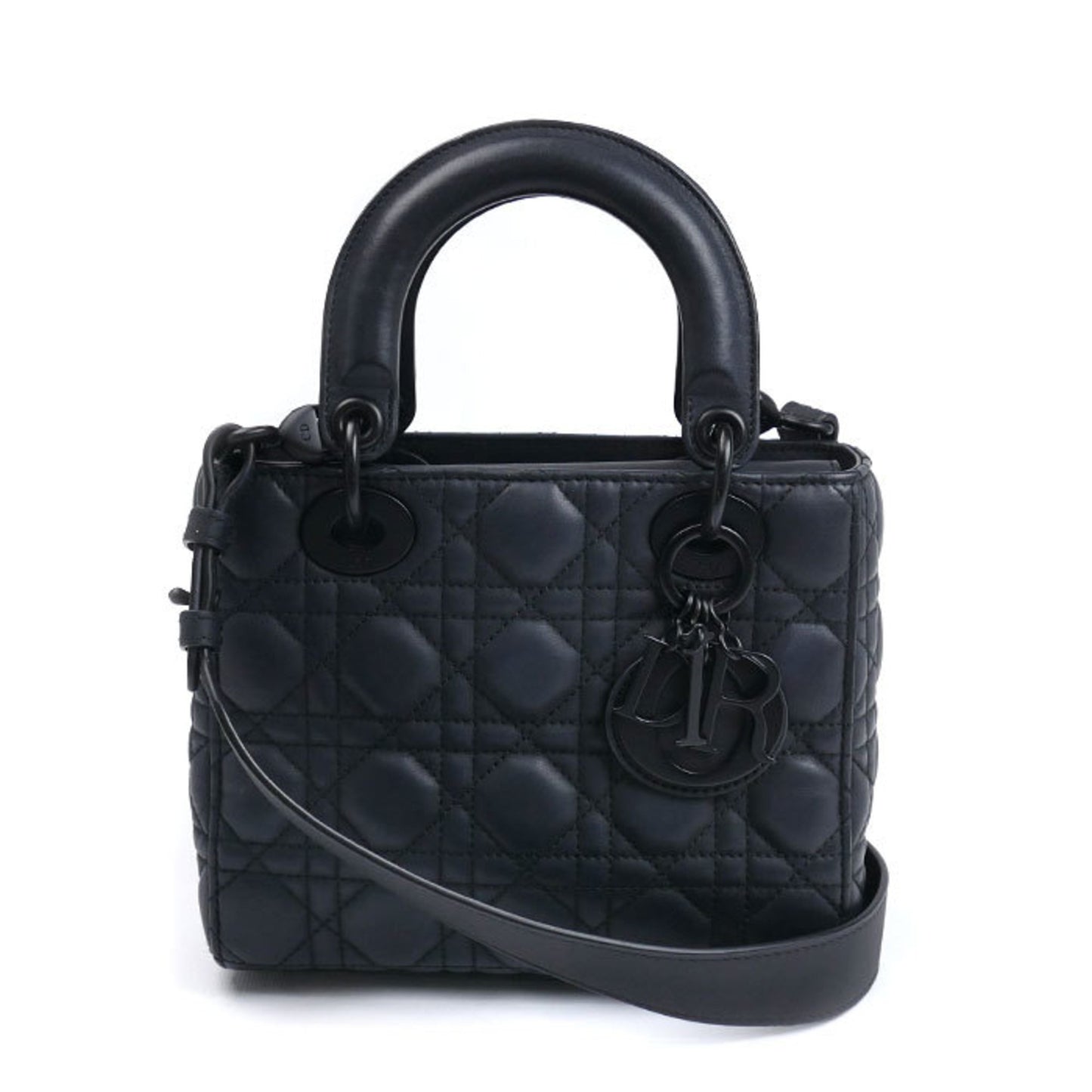 Christian Dior Dior My Lady Matte Black 2-Way Shoulder Bag