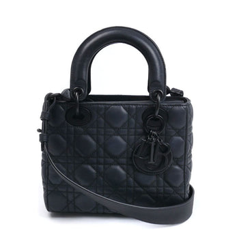 Christian Dior Dior My Lady Matte Black 2-Way Shoulder Bag