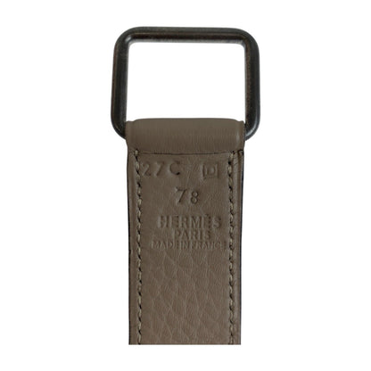 Hermes Etrivire Beige Togo Leather Belt