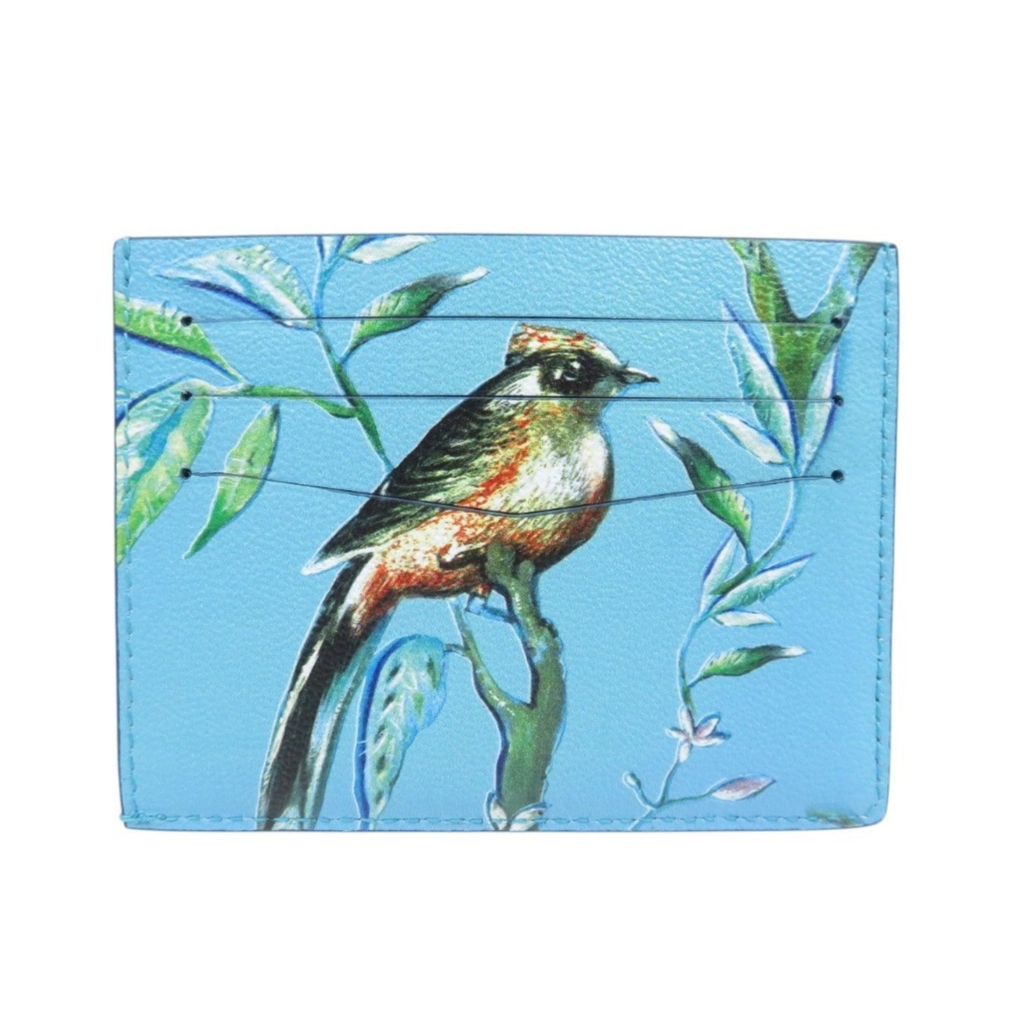 Unused Dunhill Aquarium Slip Du19R230Cac430 Leather Blue Card Case/Business Holder 0689 Dunhill