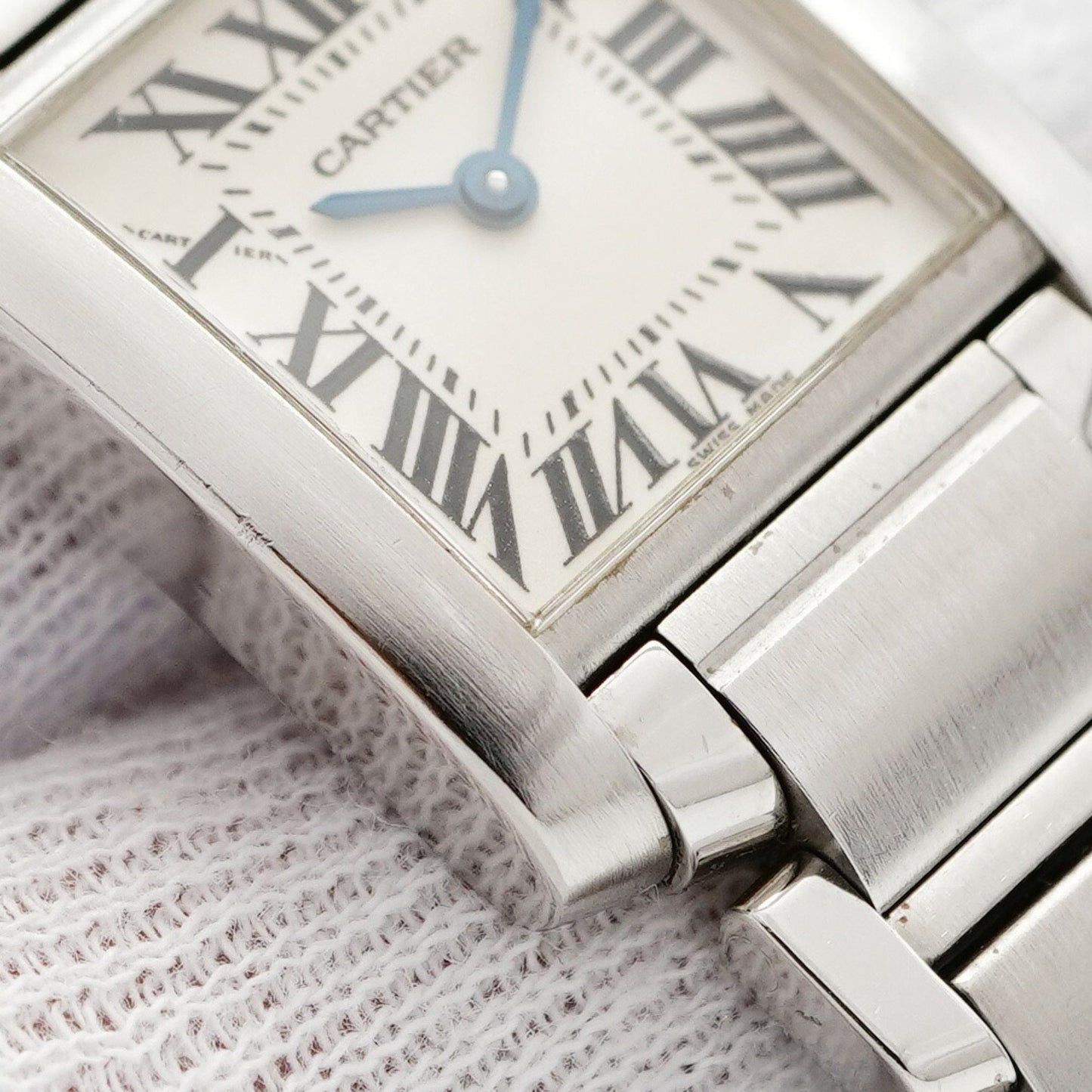 Cartier Tank Franaise Sm W51008Q3 White Dial