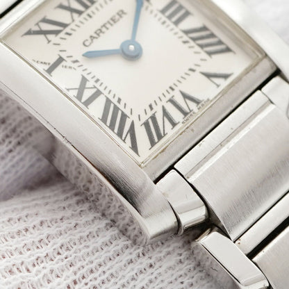 Cartier Tank Franaise Sm W51008Q3 White Dial