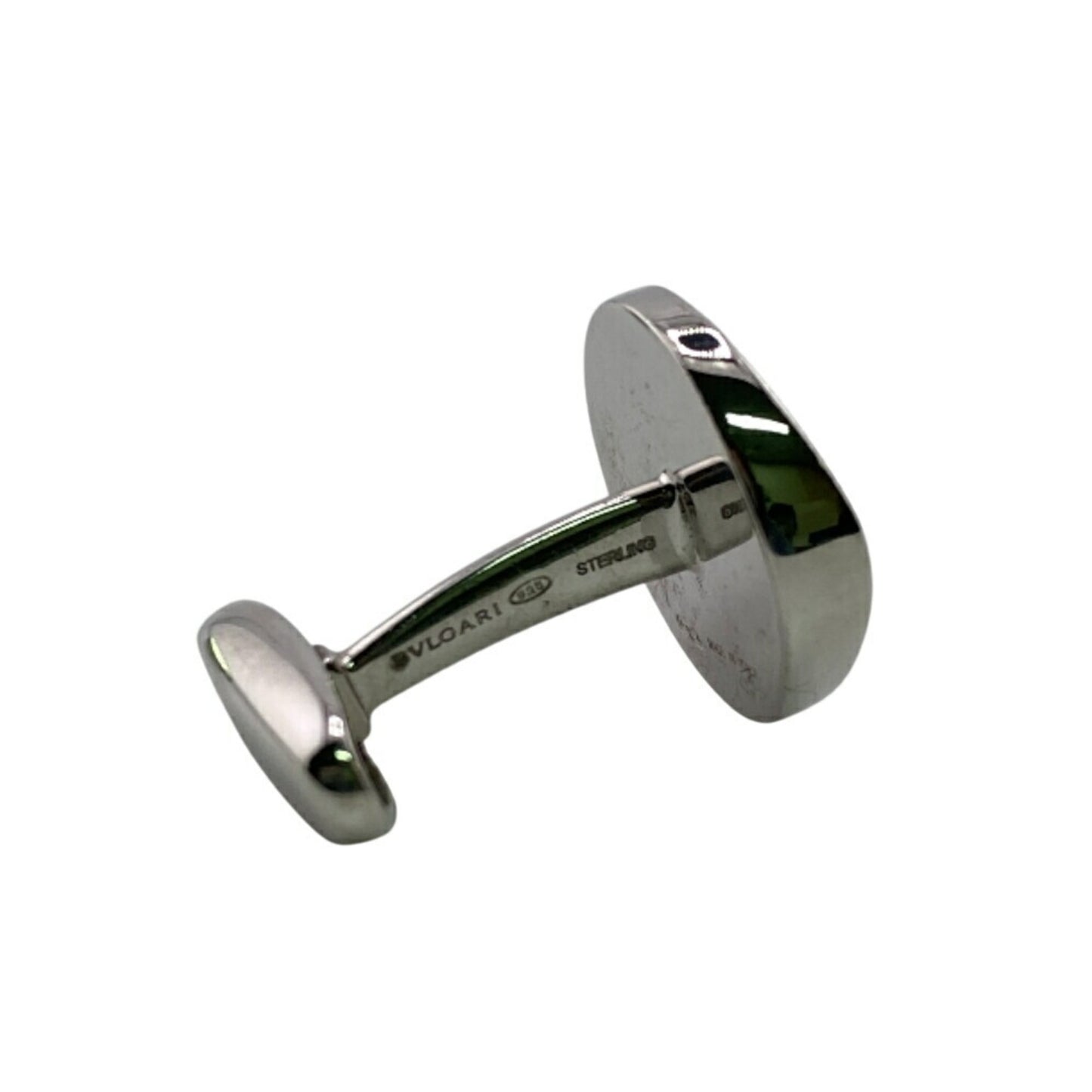 Bvlgari Bvlgari Round Cufflinks Silver