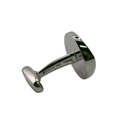 Bvlgari Bvlgari Round Cufflinks Silver