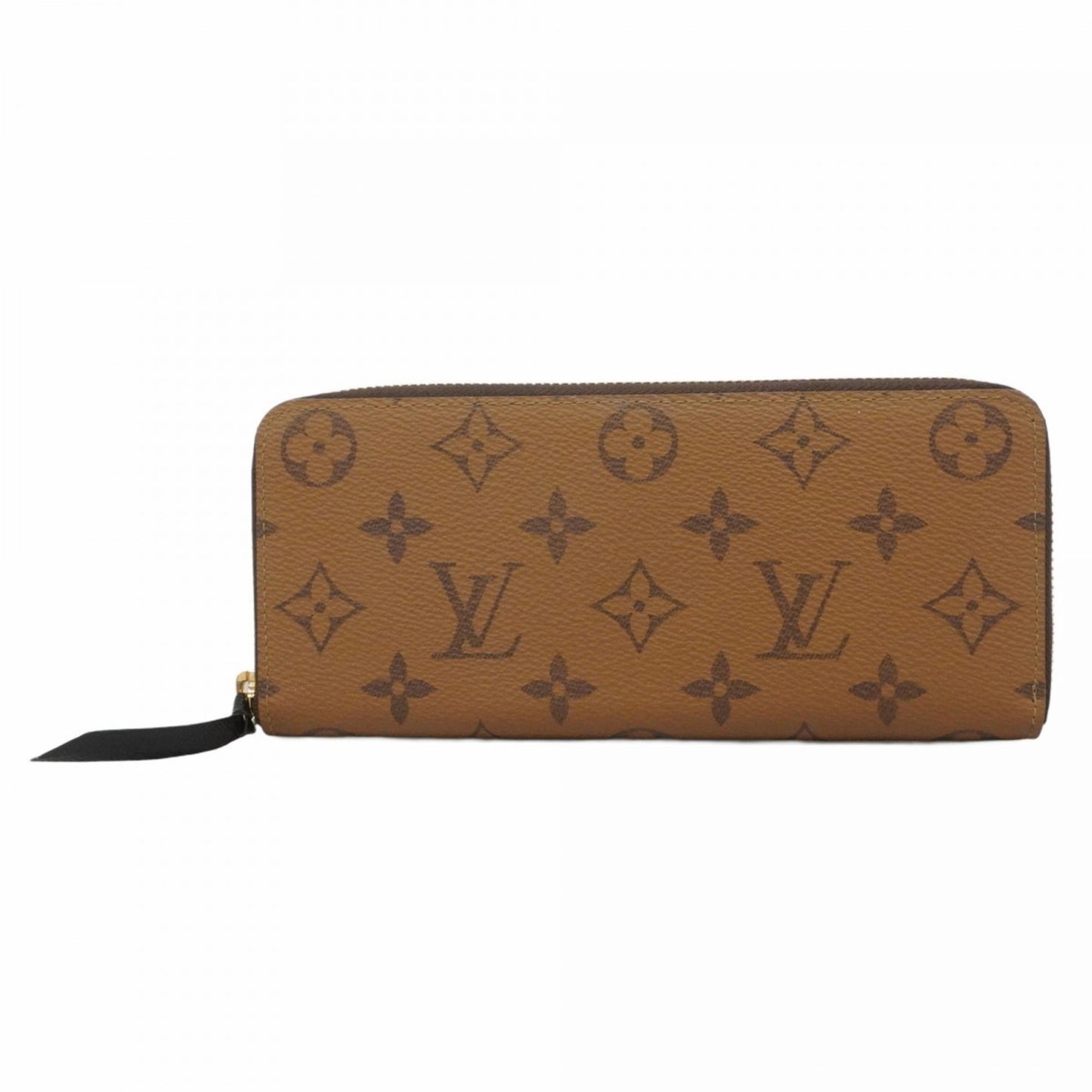 Louis Vuitton Monogram Reverse Portefeuille Clemence Long Wallet M82336 Brown